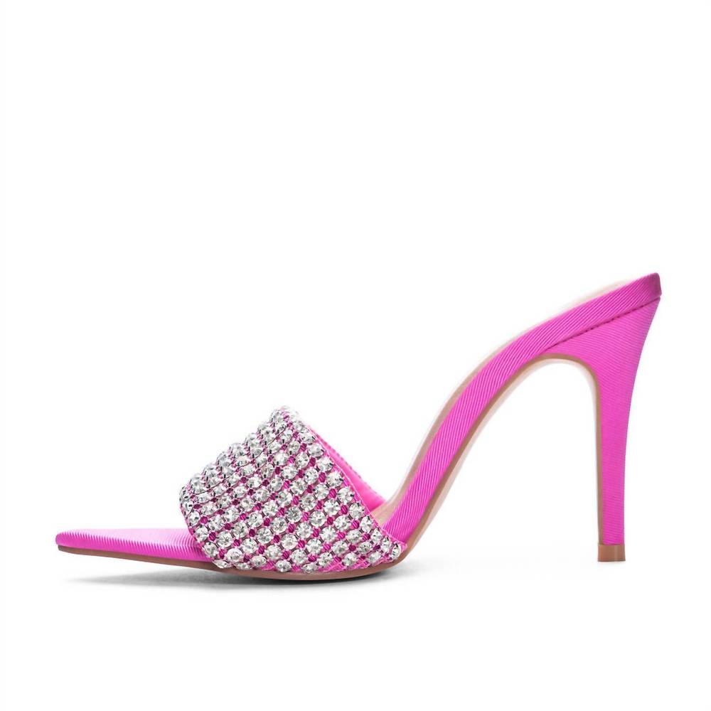 Chinese Laundry Fuchsia Rhinestone Heels - Picture 5 of 5